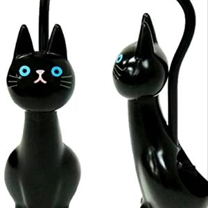 Cat toilet brush black